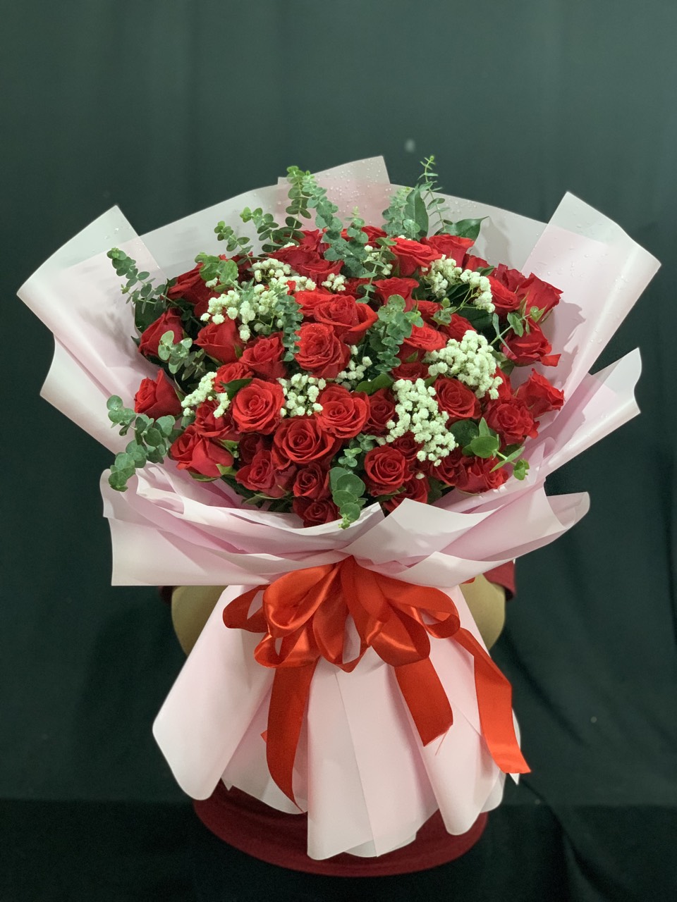 bó hoa hồng đỏ tình yêu